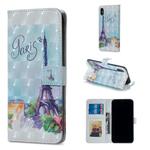 For iPhone X Tower Pattern Horizontal Flip Leather Case with Holder & Card Slots & Photo Frame & Wallet