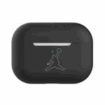 For AirPods Pro Solid Color Silicone Earphone Protective Case ( Basketball Men )