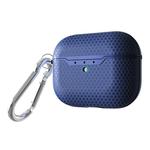 For AirPods Pro TPU Football Texture Wireless Earphone Protective Case (Blue)