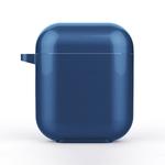For AirPods 1/2 Bluetooth Headset Protective Sleeve Outdoor Dust-proof Drop-proof Protective Shell Can Stand TPU(Blue)