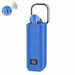 M-A8 TWS Macaron Business Single Wireless Bluetooth Earphone V5.0 with Digital Display Charging Case(Blue)