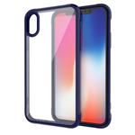 For iPhone X / XS Transparent Acrylic + TPU Airbag Shockproof Case (Blue)