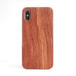 For iPhone X Shockproof TPU+ Wood Protective Case