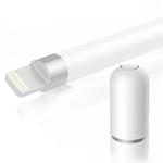 Magnetic Anti-lost Pencil Cap Stylus Pen Protective Cap for Apple Pencil 1(White)