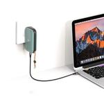 Original Lenovo IDMIX CH06 3 in 1 30W Max PD + USB-A Ports Travel Charger / Power Blank / Wireless Charger, US Plug (Green)