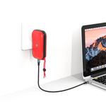 Original Lenovo IDMIX CH06 3 in 1 30W Max PD + USB-A Ports Travel Charger / Power Blank / Wireless Charger, US Plug (Red)