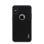For iPhone XS MOFI Shockproof TPU + PC + Cloth Pasted Case(Black)