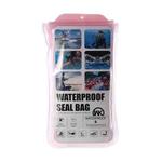 WK WT-Q02 Waterproof Bag with Lanyard for Smart Phones 6.5 inch or Below (Pink)