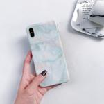 Full Coverage Glossy Marble Texture Shockproof TPU Case for iPhone X / XS 