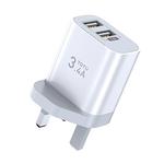 TOTUDESIGN Minimal Series CACA-021 3.4A Dual USB Ports Travel Charger, UK Plug