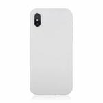 Waterproof Pure Color Soft Protector Case for iPhone X / XS (White)