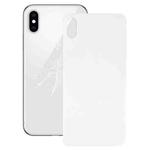 Easy Replacement Big Camera Hole Glass Back Battery Cover with Adhesive for iPhone XS(White)