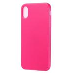 For iPhone XR Candy Color TPU Case(Magenta)