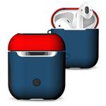 Frosted Rubber Paint + PC Bluetooth Earphones Case Anti-lost Storage Bag for Apple AirPods 1/2