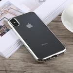 TOTUDESIGN Jane Series Electroplating TPU Case for iPhone X / XS (Silver)