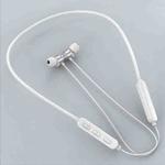 Bluetooth 5.1 Round Wire Neck-mounted Bluetooth Sports Earphone with Magnetic Function(White)