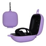 Solid Color Silicone Wireless Bluetooth Earphone Protective Case for Beats Powerbeats Pro(Light Purple)