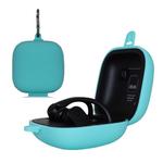 Solid Color Silicone Wireless Bluetooth Earphone Protective Case for Beats Powerbeats Pro(Mint Green)