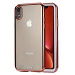 For iPhone XR Ultra-thin Electroplating TPU Protective Case(Rose Gold)