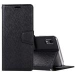 Silk Texture Horizontal Flip Leather Case for iPhone XR, with Holder & Card slots & Wallet & Photo Frame (Black)