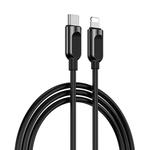 JOYROOM S-M412 PD Fast Charging 8 Pin to USB-C / Type-C Data Cable for iPhone, iPad, Length: 1m(Black)