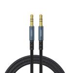 JOYROOM SY-10A1 AUX Audio Cable 3.5mm Male to Male Plug Jack Stereo Audio Wire AUX Car Stereo Audio Cable, Cable Length: 1.0m(Dark Blue)