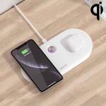 WK WP-U90 10W x2 Two-seater Wireless Charger (White)