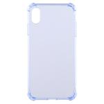 For iPhone XR 0.75mm Dropproof Transparent TPU Case (Blue)