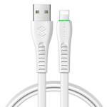 Mcdodo CA-6360 Flying Fish Series 8 Pin to USB LED Cable, Length: 1.2m(White)