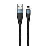 WK WDC-079 1m 2.4A Output USB to 8 Pin High Fibre Braided Data Sync Charging Cable