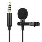 1.5m Lavalier Wired Recording Microphone Mobile Phone Karaoke Mic(Black)