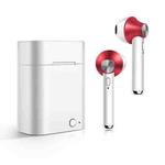 D012 TWS Bluetooth 5.0 Wireless Bluetooth Earphone with Charging Box, Support Voice Prompt & Power Display & HD Call(Red)