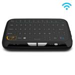 H18 2.4GHz Mini Wireless Air Mouse QWERTY Keyboard with Touchpad / Vibration for PC, TV(Black)