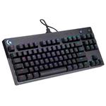 Logitech G Pro X Compact RGB Mechanical Wired Gaming Keyboard with Detachable Cable & GX Blue Clicky Key Axis(Black)