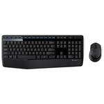 Logitech MK345 Wireless Full-size Keyboard + 2.4GHz 1000DPI Wireless Optical Mouse Set with Nano Receiver(Black)