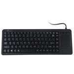 DS-8800 PS / 2 Interface Prevent Water Splashing Laser Engraving Character One-piece Wired Touchpad Keyboard, Length: 1.5m