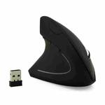 CM0093 Battery Version 2.4GHz Three-button Wireless Optical Mouse Vertical Mouse for Left-hand, Resolution: 1000DPI / 1200DPI / 1600DPI(Black)