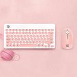 YH-78 Mini Mute Laptop Notebook Wireless Bluetooth Keyboard Mouse Set (Pink)