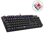 REDRAGON K208 LED Backlit Mechanical Gaming Wired Keyboard, Red Shaft
