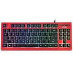 PK-870 USB Port RGB Lighting Mechanical Gaming Wired Keyboard(Red)
