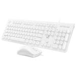 ZGB S500 Round Keycap Wired Keyboard + Mouse Set (White)