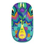 FOETOR i330h Water Transfer Pattern Wireless Mouse(Peacock)