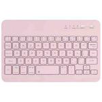 7 inch Universal Tablet Bluetooth Keyboard, Support Windows / IOS / Android System (Pink)