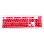 104 Keys Double Shot PBT Backlit Keycaps for Mechanical Keyboard(Red)