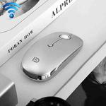 FOETOR i331d Rechargeable Three Modes Wireless Bluetooth Mouse (Silver)