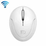 FOETOR i889d Mini Mute Rechargeable Dual Modes Wireless Mouse (White)