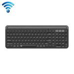 FOETOR K912T Three Modes Wireless Bluetooth Keyboard (Black)