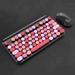 FOREV FV-WI8 Mixed Color Portable 2.4G Wireless Keyboard Mouse Set(Red)