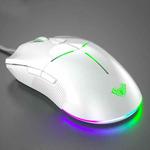 AULA F820 RGB Backlit Gaming Wired Mouse (White)