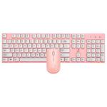ZGB 8820 Candy Color Wireless Keyboard + Mouse Set (Pink)